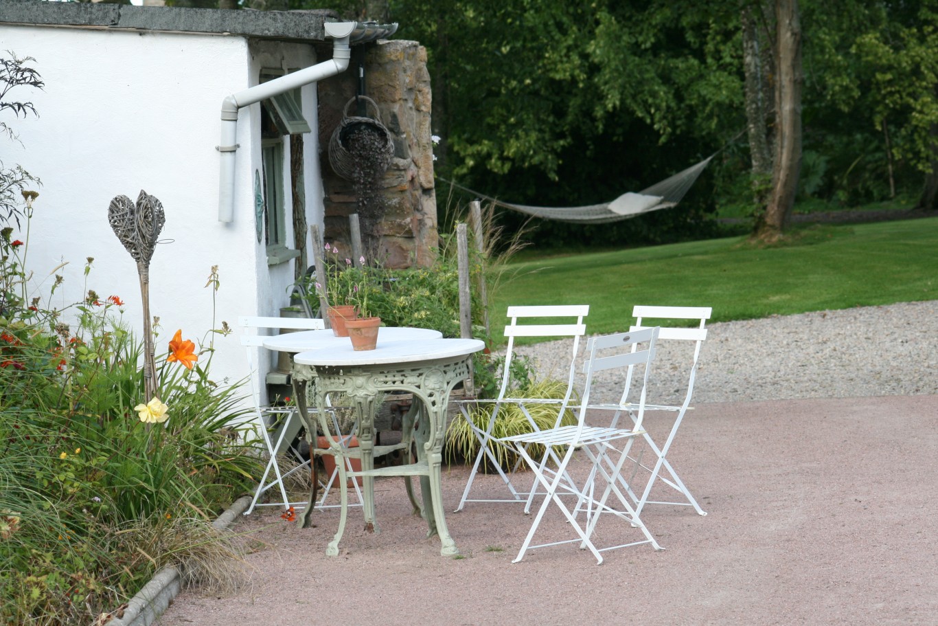 terrace and hammock